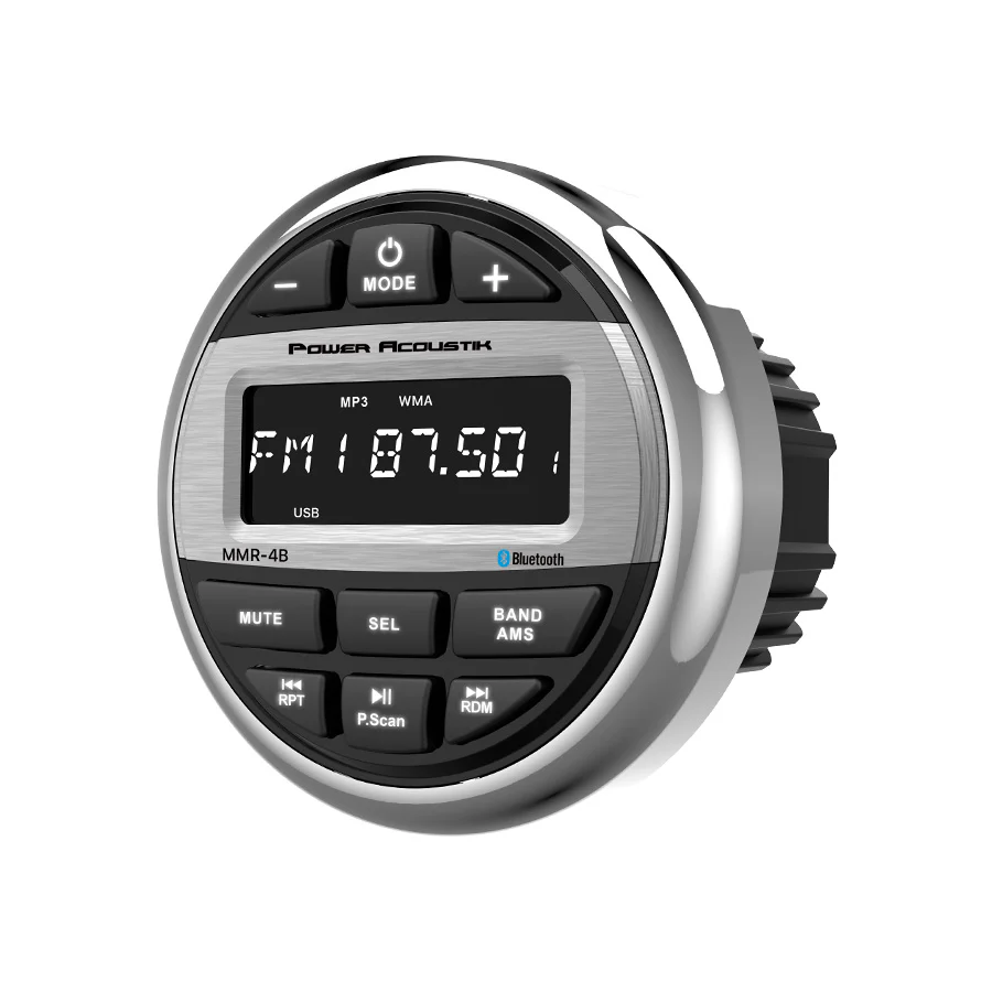 MMR-4B | Marine Grade Head Unit w/ AM/FM Tuner, USB & Bluetooth