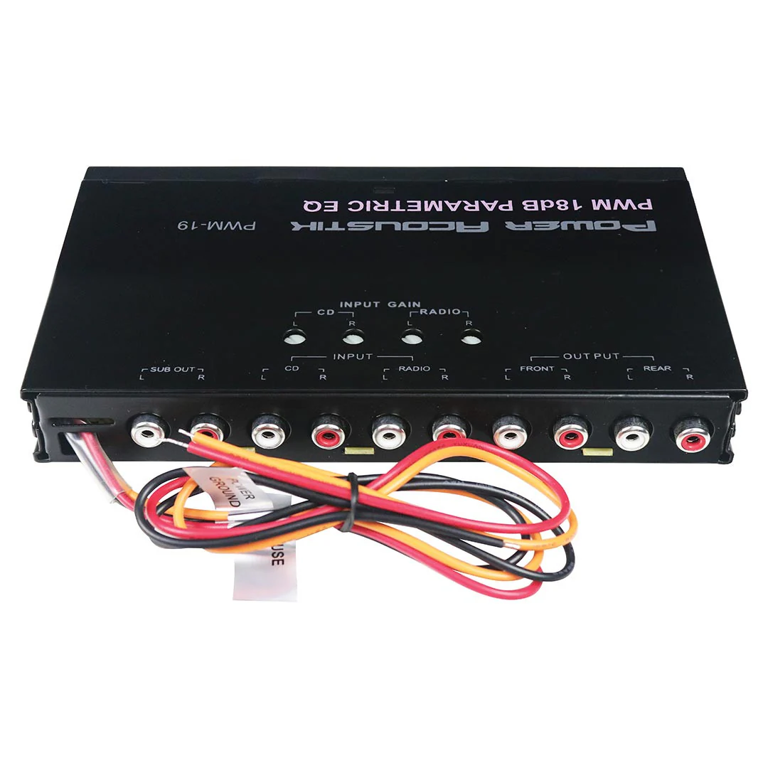 PWM-19 | Pre Amp Equalizer with Subwoofer Gain Control and Four Way Fader - Image 3