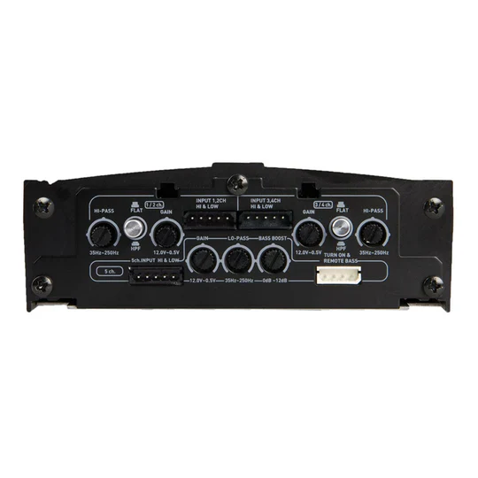 RZ5-2500D | 5-Channel 2500W Class D Amplifier | Compact Car Audio Amp with OEM Hi-Level Input - Image 3