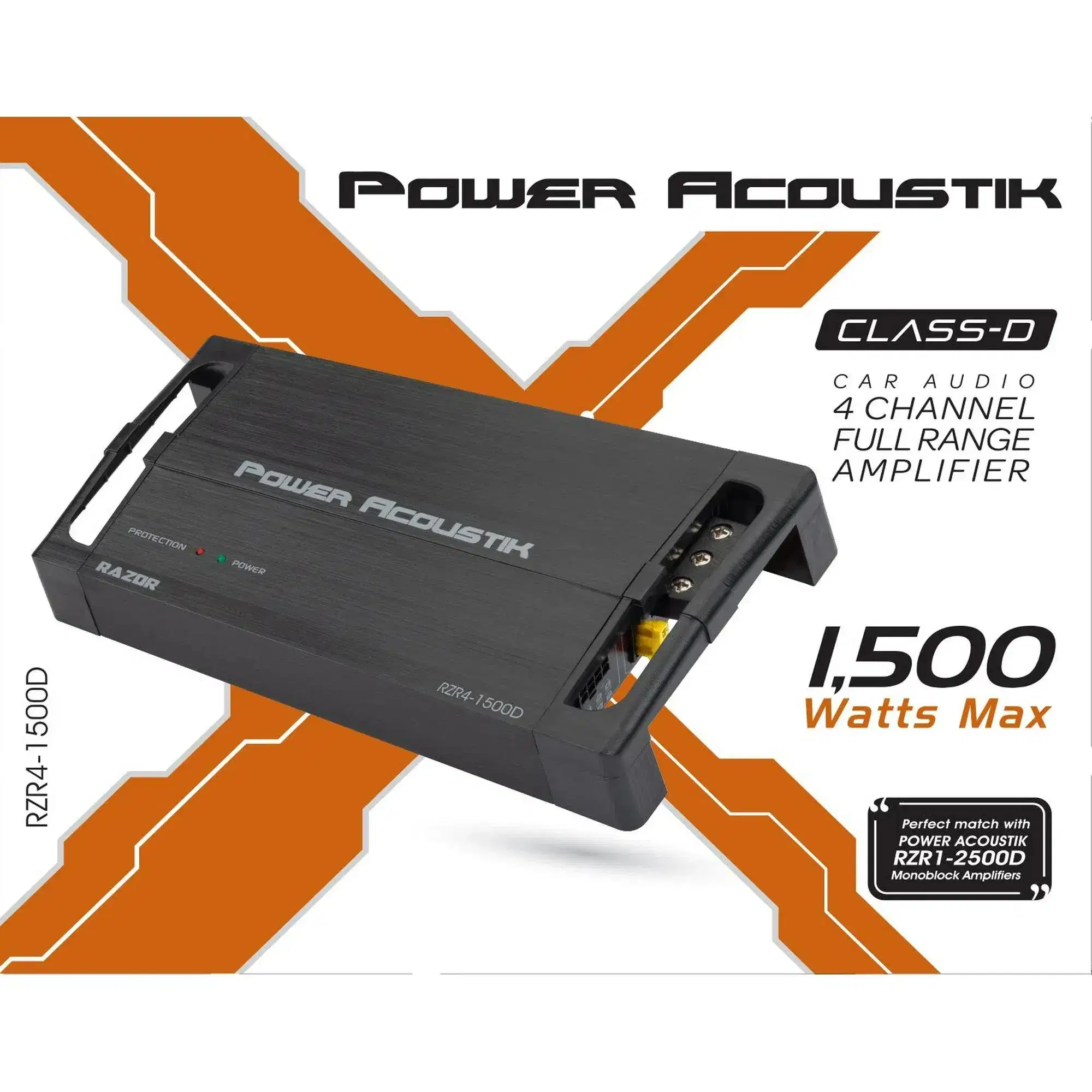RZR4-1500D | 4-Channel Amplifier, Class D Full Range Amp, 1500W Max with SMT Circuitry - Image 5