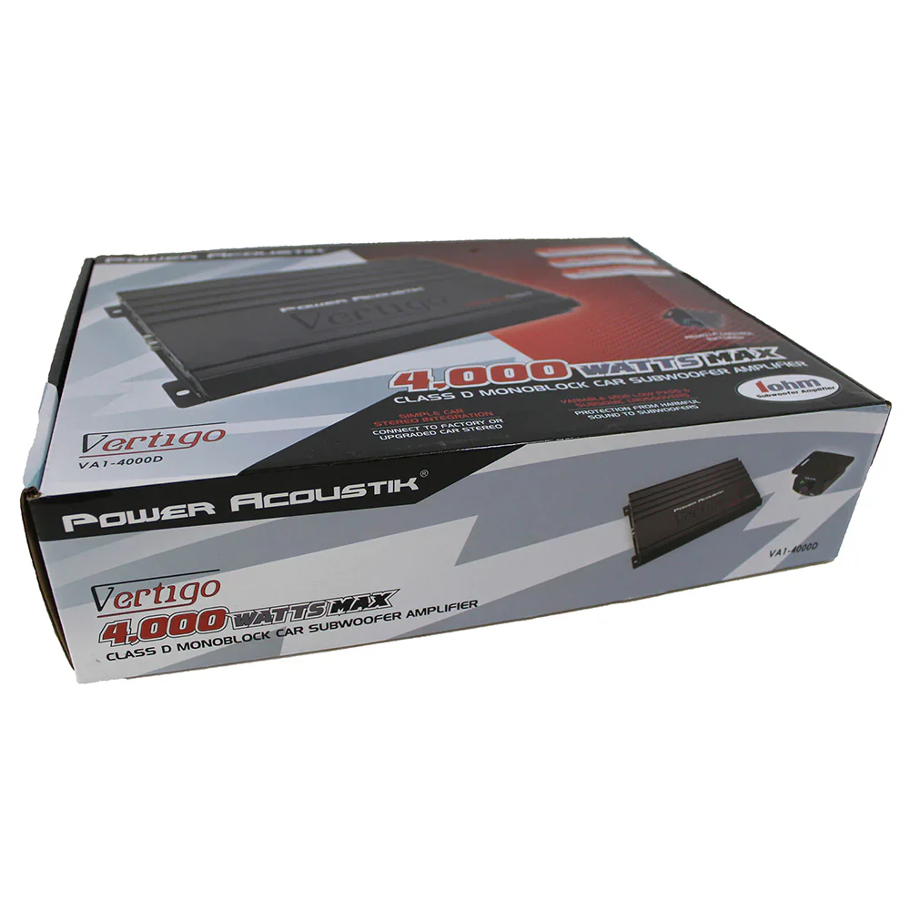 VA1-4000D | 4000W Class D 1 Channel Car Subwoofer Amp, Monoblock Amplifier - Image 6